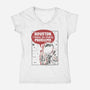 Houston, I Have So Many Problems-womens v-neck tee-eduely