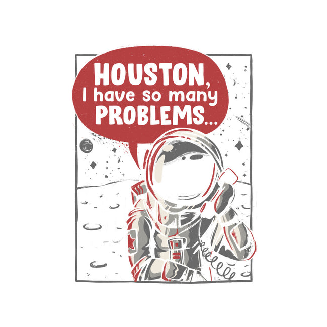 Houston, I Have So Many Problems-womens racerback tank-eduely