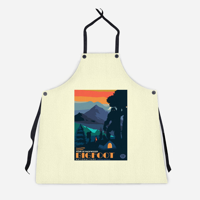 Bigfoot National Park-unisex kitchen apron-heydale