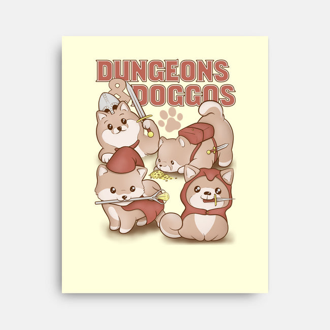 Dungeons and Doggos-none stretched canvas-glassstaff