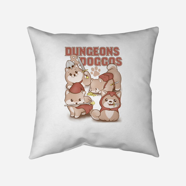 Dungeons and Doggos-none removable cover w insert throw pillow-glassstaff
