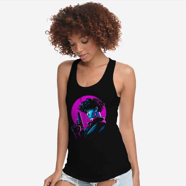 Retro Cowboy-womens racerback tank-albertocubatas