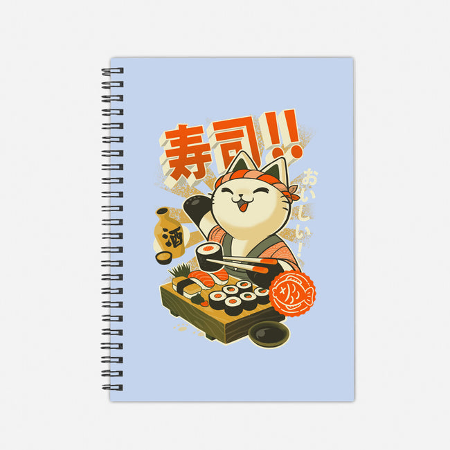 Sushi Chef-none dot grid notebook-BlancaVidal