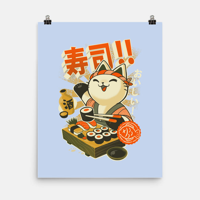 Sushi Chef-none matte poster-BlancaVidal