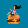 Burger Mom-none stretched canvas-miaecook