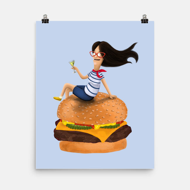 Burger Mom-none matte poster-miaecook