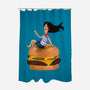 Burger Mom-none polyester shower curtain-miaecook