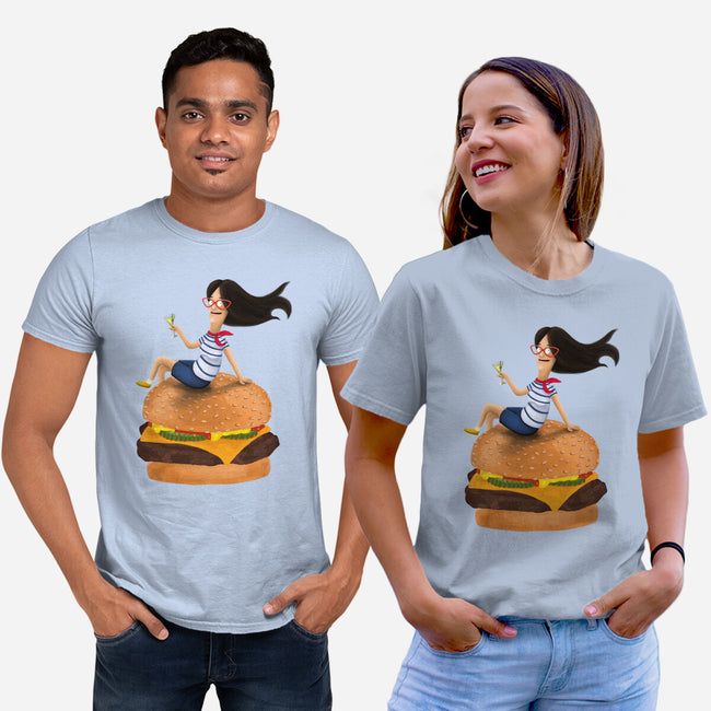 Burger Mom-unisex basic tee-miaecook