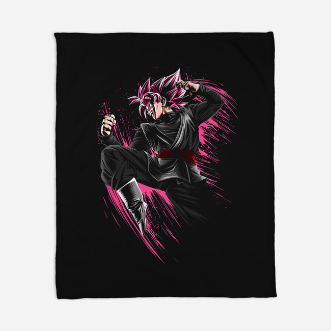 Rose Attack-none fleece blanket-albertocubatas
