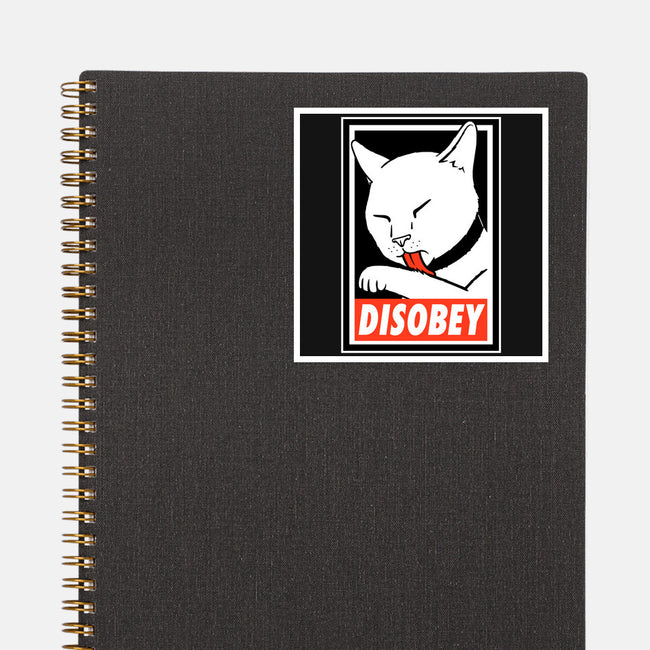 DISOBEY!-none glossy sticker-Raffiti