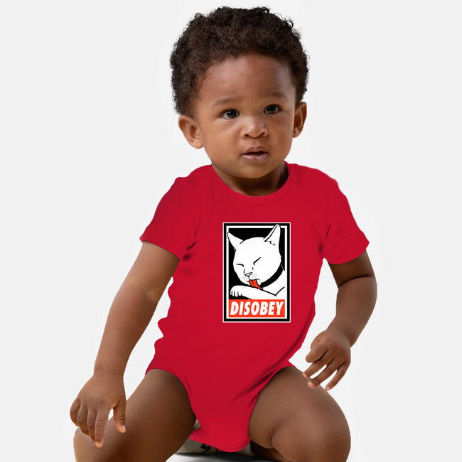 DISOBEY!-baby basic onesie-Raffiti