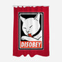 DISOBEY!-none polyester shower curtain-Raffiti