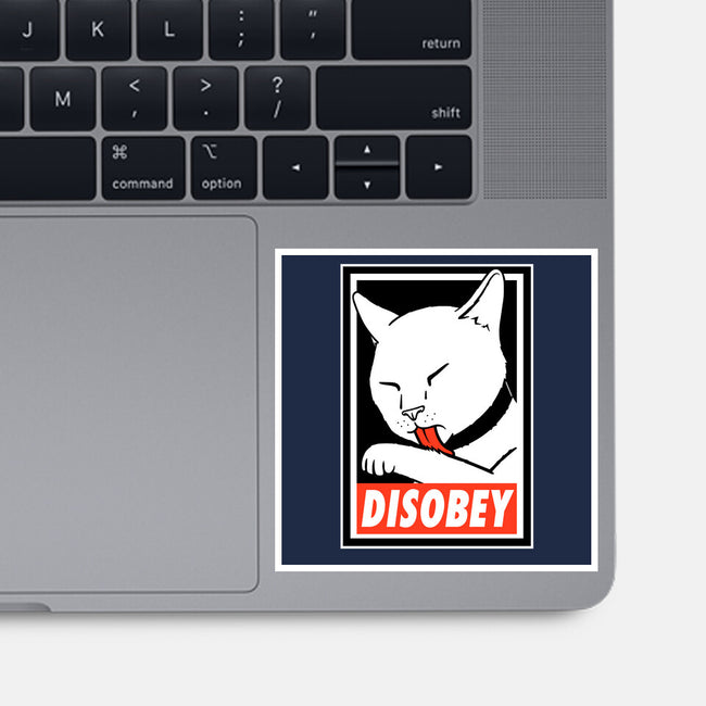 DISOBEY!-none glossy sticker-Raffiti