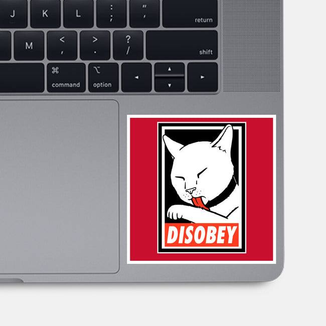 DISOBEY!-none glossy sticker-Raffiti