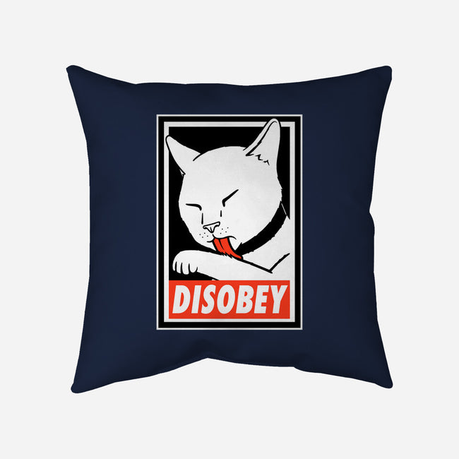 DISOBEY!-none non-removable cover w insert throw pillow-Raffiti