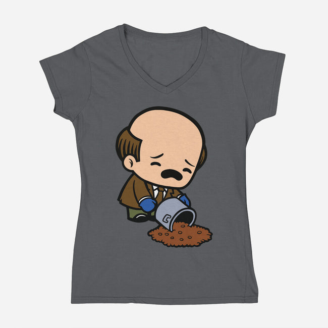 Chili Spilly-womens v-neck tee-SuperEmoFriends