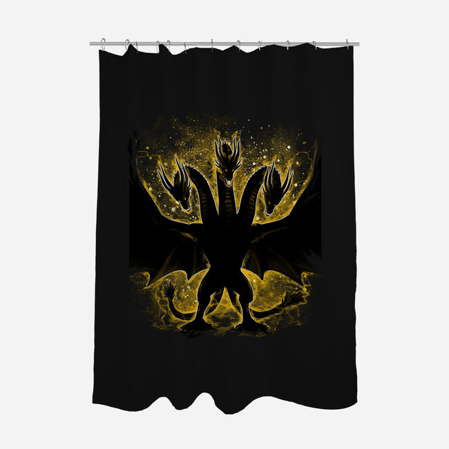 The Golden King-none polyester shower curtain-alemaglia