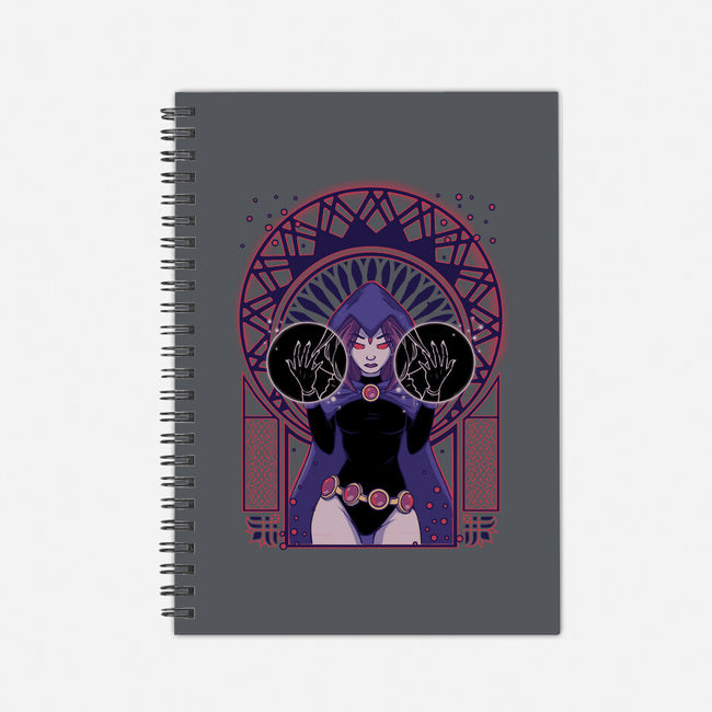 Dark Raven-none dot grid notebook-xMorfina