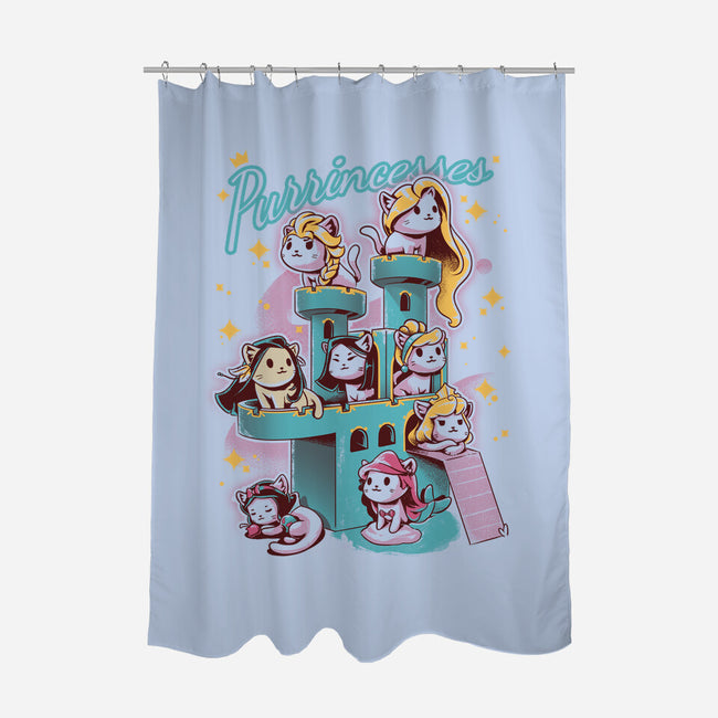 Purrincesses-none polyester shower curtain-yumie