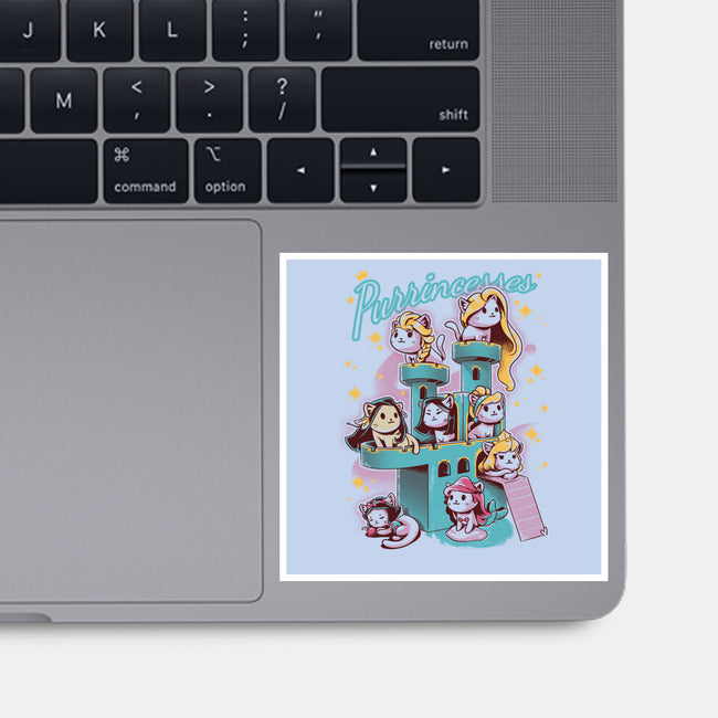 Purrincesses-none glossy sticker-yumie