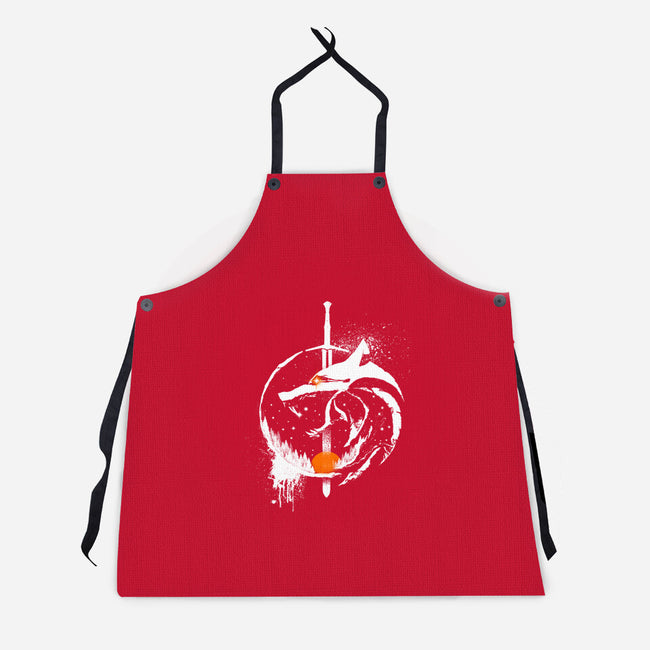 Grungewolf-unisex kitchen apron-artyx21