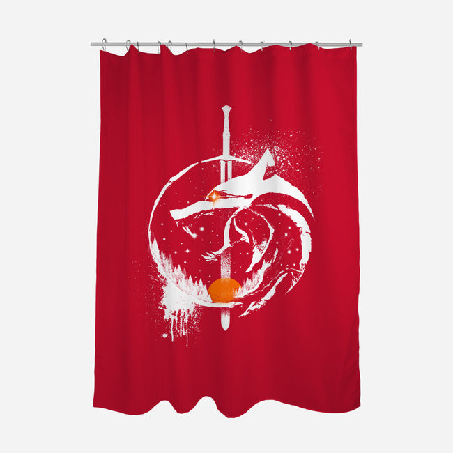 Grungewolf-none polyester shower curtain-artyx21