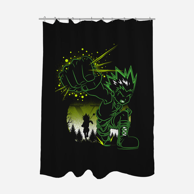 Gon's Jajanken-none polyester shower curtain-constantine2454