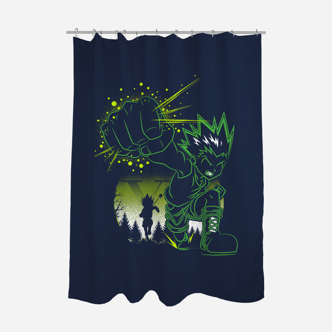 Gon's Jajanken-none polyester shower curtain-constantine2454
