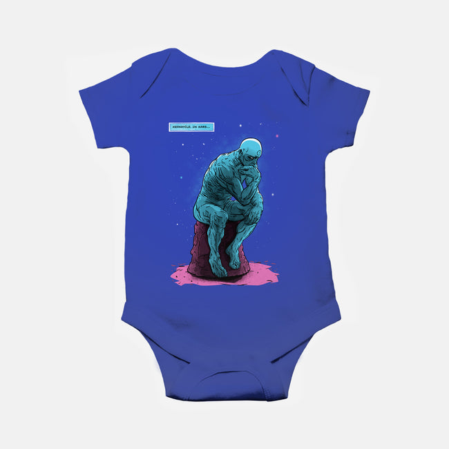 Blue Thinker-baby basic onesie-teesgeex