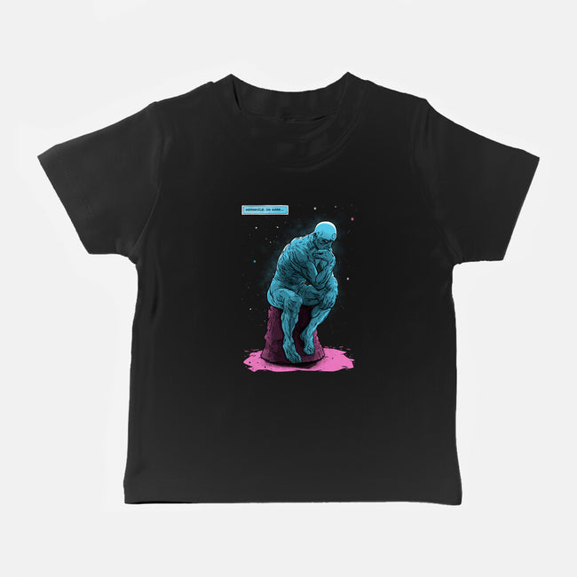 Blue Thinker-baby basic tee-teesgeex