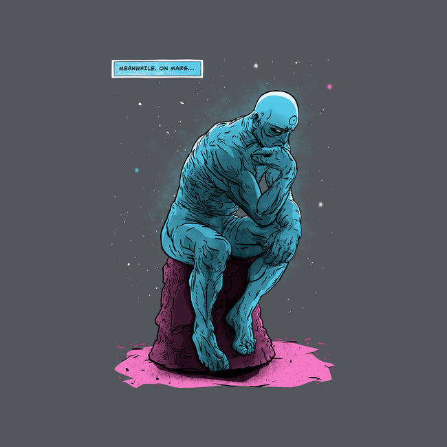 Blue Thinker-none stretched canvas-teesgeex
