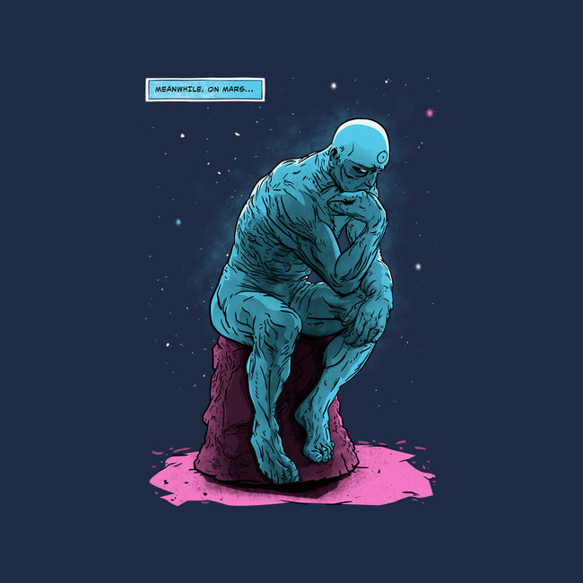 Blue Thinker-none stretched canvas-teesgeex