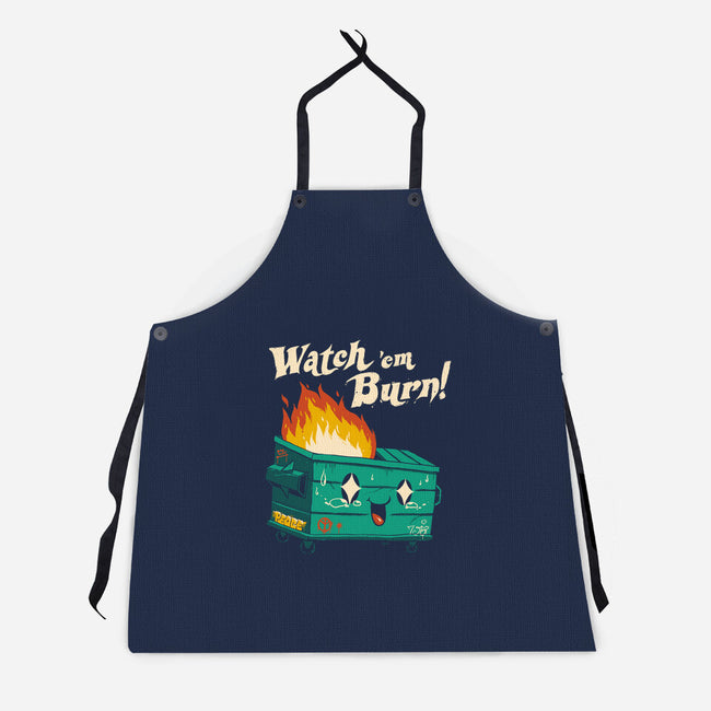 Watch Em Burn-unisex kitchen apron-vp021
