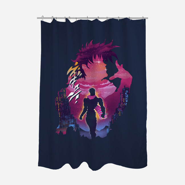 Joestar-none polyester shower curtain-dandingeroz