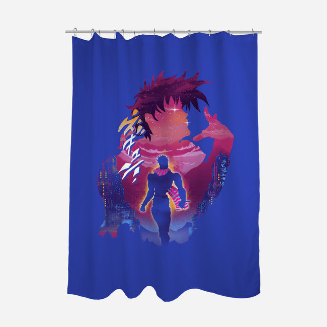 Joestar-none polyester shower curtain-dandingeroz