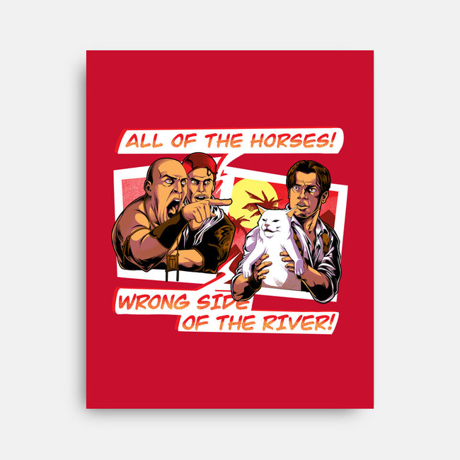 Wrong Side Of the River-none stretched canvas-Bo Bradshaw