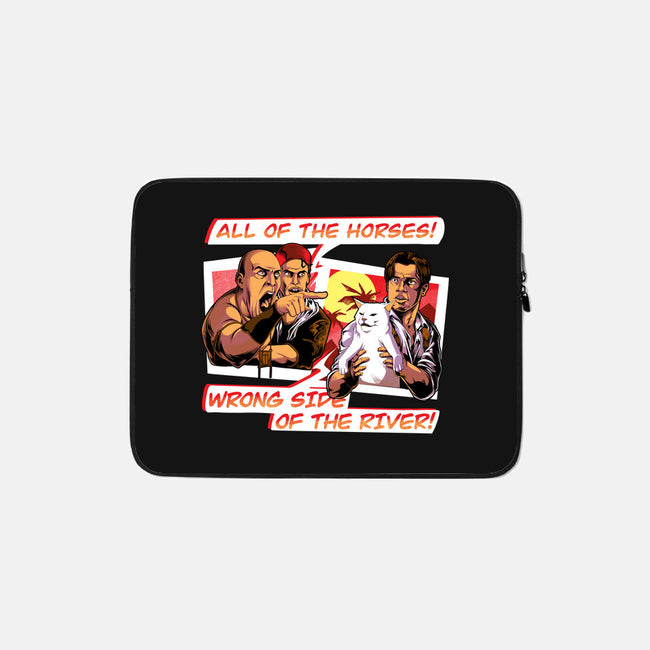 Wrong Side Of the River-none zippered laptop sleeve-Bo Bradshaw