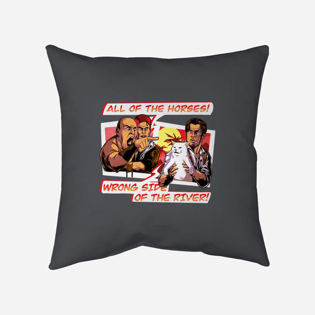 Wrong Side Of the River-none removable cover w insert throw pillow-Bo Bradshaw