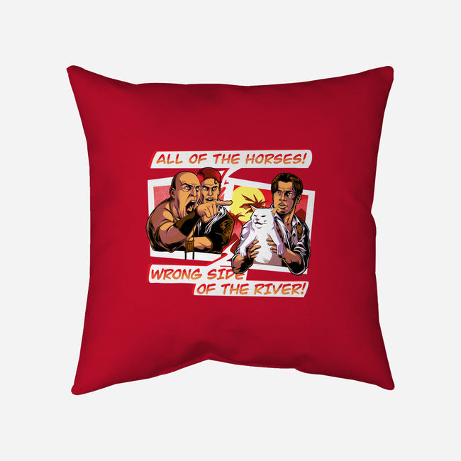 Wrong Side Of the River-none removable cover w insert throw pillow-Bo Bradshaw