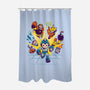 Rokku Run-none polyester shower curtain-toyfu