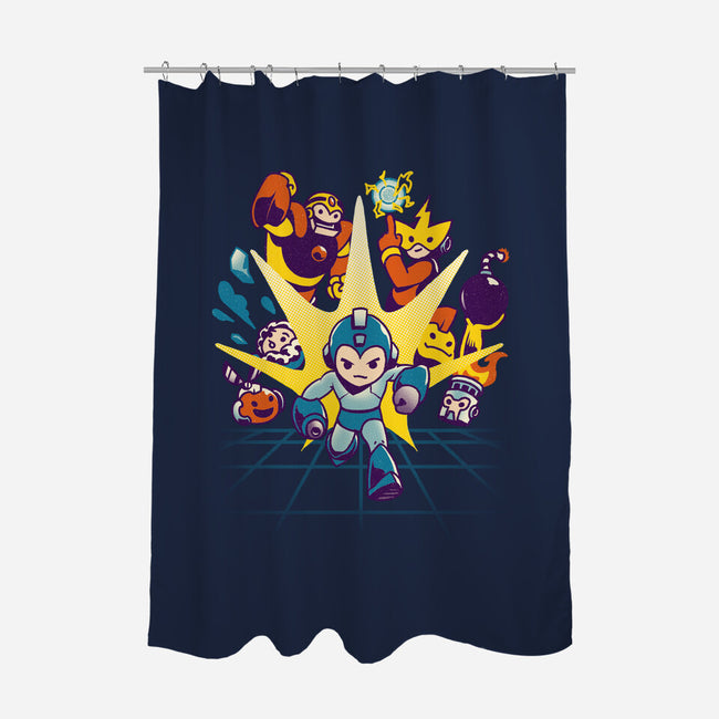 Rokku Run-none polyester shower curtain-toyfu