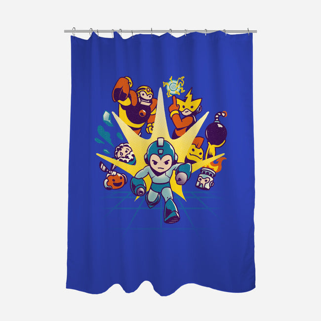 Rokku Run-none polyester shower curtain-toyfu