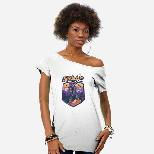 Masters Of The Outdoors-womens off shoulder tee-jlaser