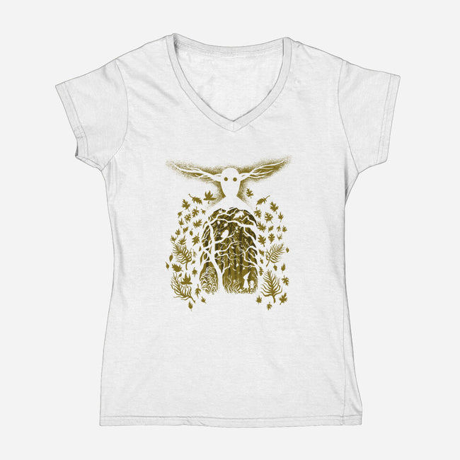 Into The Unknown-womens v-neck tee-krobilad