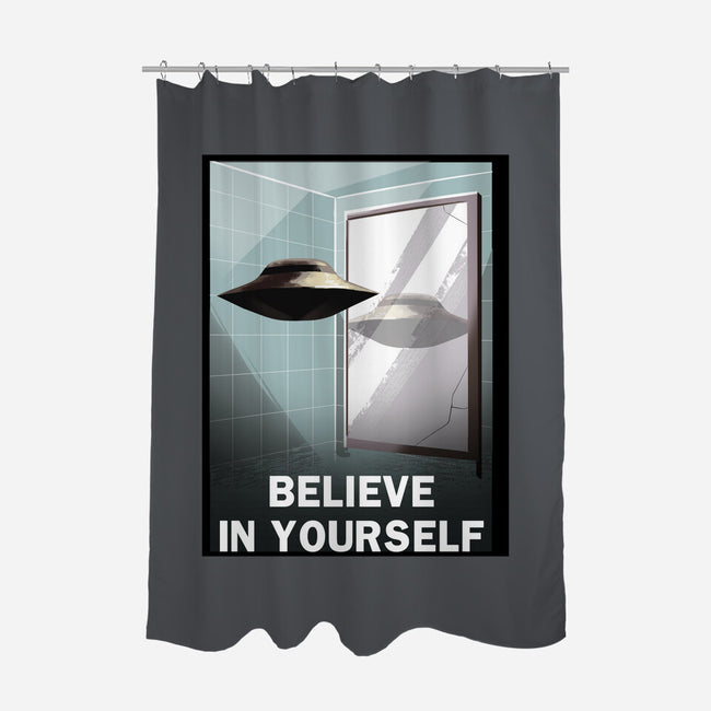 Believe in Yourself-none polyester shower curtain-lincean