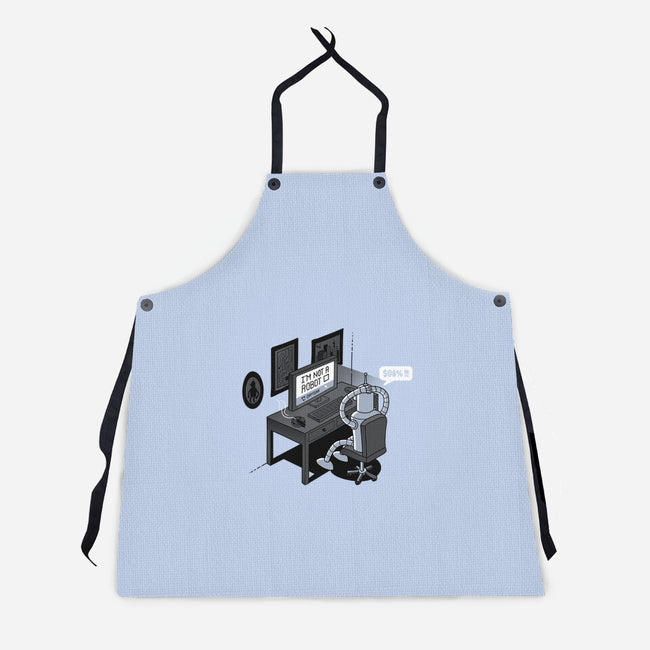 Robot Problems-unisex kitchen apron-Gamma-Ray