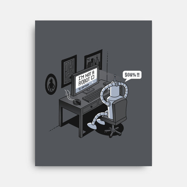 Robot Problems-none stretched canvas-Gamma-Ray