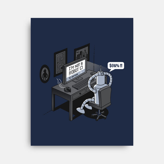 Robot Problems-none stretched canvas-Gamma-Ray