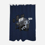 Robot Problems-none polyester shower curtain-Gamma-Ray
