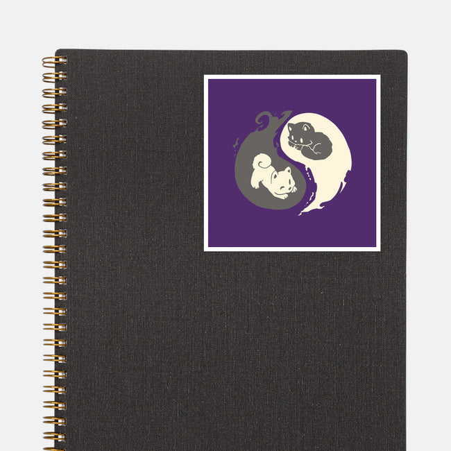 Yin and Yang-none glossy sticker-amyneko